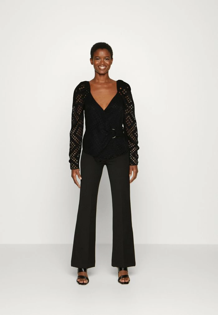 LAZARE RING DETAIL WRAP - Blouse - black Ted Baker LAZARE RING DETAIL WRAP - Blouse - Black -Ted BakerSales 0c44919c4e2547f3bd8797c586f5f109