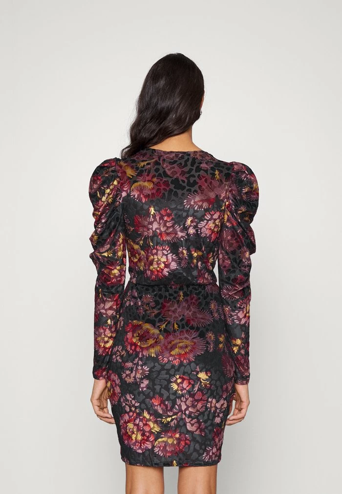 JAYN DEVORE WRAP DRESS - Day dress - black Ted Baker JAYN DEVORE WRAP DRESS - Day Dress - Black -Ted BakerSales 14ec05204a7d499787ea4ec80ba5165d