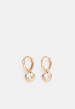 Ted Baker HANNIY HEART HUGGIE EARRING - Earrings - Rose Gold-coloured/crystal