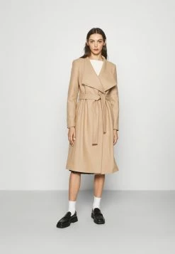 Ted Baker ROSE WRAP COAT WITH SHOULDER PANELS - Classic Coat - Camel
