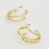 Ted Baker HENRETA TRIPLE HOOP EARRING - Earrings - Gold-coloured