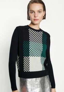 Ted Baker VICKYI CHECK - Jumper - Navy -Ted BakerSales 37c452024c454b949113c25a767c60db