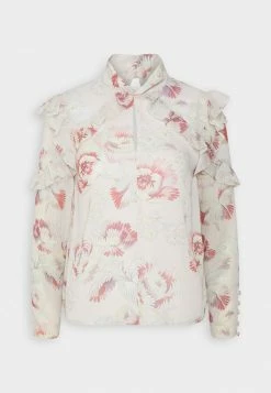 Ted Baker THELLMA TWIST NECK FRILL DETAIL - Blouse - Ivory -Ted BakerSales 4107457dfe964f438647db81df1073ba