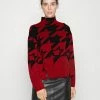 Ted Baker EMELIY ASYMMETRIC KNIT - Jumper - Red