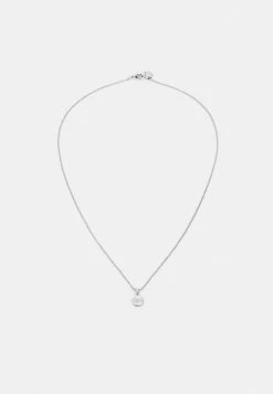 Ted Baker SERCIE SPARKLE DOT PENDANT - Necklace - Silver-coloured/clear Crystal
