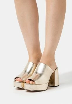 Ted Baker DELTINO - Heeled Mules - Gold