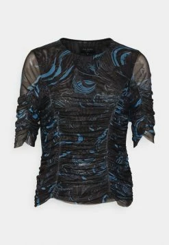 Ted Baker LEYANN FITTED RUCHING - Blouse - Navy -Ted BakerSales 5f0f2ab97b804ea0ad2b37a11027477c