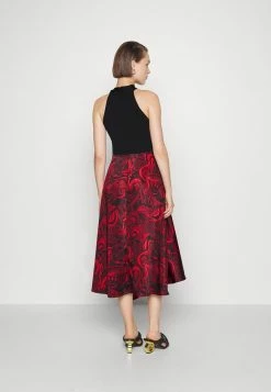 Ted Baker ROSIEO KNIT BODICE TWIST NECK MIDI DRESS - Occasion Wear - Black -Ted BakerSales 60095ecc89b9470fa9e52118769fdf3a