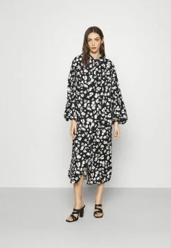 Ted Baker WILMY LONGLINE PUSSY BOW DRESS - Day Dress - Black