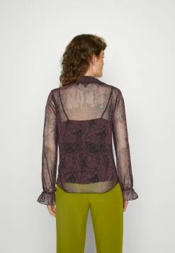 Ted Baker CORYIAH RUFFLE DETAIL DRAWSTRING BLOUSE - Blouse - Black -Ted BakerSales 722bc135f04d4858a788da45cf915d17