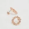 Ted Baker CRESINA HOOP STUD EARRING - Earrings - Rose Gold-coloured/pink