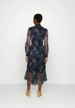 Ted Baker DELUNA LADDER TRIM INSERT HIGH NECK DRESS - Day Dress - Navy -Ted BakerSales 83e8684503b64f5990bc72fbb99ce6c6