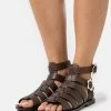 Ted Baker GRAYCEY - Ankle Cuff Sandals - Dark Brown