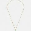 Ted Baker GIANNI BAR PENDANT - Necklace - Gold-coloured/green