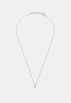 Ted Baker NEENO NANO HEART PENDANT - Necklace - Silver-coloured/clear