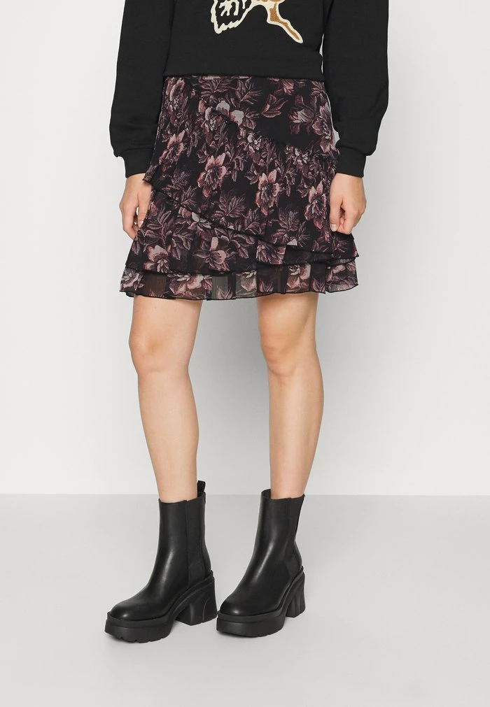 GULIETT ASYMMETRIC TIERED MINI SKIRT - Mini skirt - black Ted Baker GULIETT ASYMMETRIC TIERED MINI SKIRT - Mini Skirt - Black -Ted BakerSales a2005b92874b442583c21676e3e00dcd