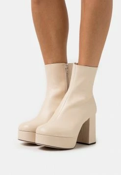 Ted Baker DAYLI - Platform Ankle Boots - Ecru