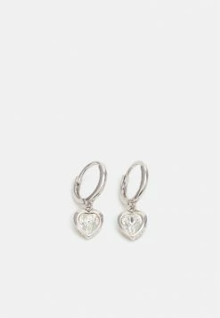 Ted Baker HANNIY CRYSTAL HEART EARRING - Earrings - Silver-coloured/crystal