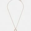 Ted Baker CRESAR HOOP PENDANT - Necklace - Rose Gold-coloured/pink Multi