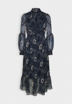 Ted Baker DELUNA LADDER TRIM INSERT HIGH NECK DRESS - Day Dress - Navy -Ted BakerSales b20fb78280134b8f814b6ecb8e46d17f