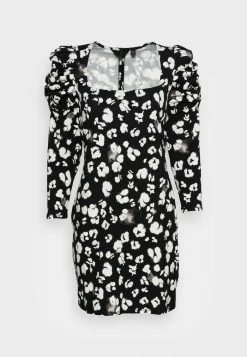 Ted Baker FLORAIN NECK PRINTED DRESS - Day Dress - Black -Ted BakerSales d39f92a5bfdd4947a89a78e3f53a77e1