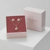Ted Baker EMILLIA MINI BUTTON GIFT SET - Earrings - Rose Gold-coloured