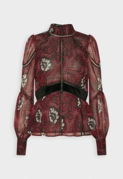 Ted Baker WITH VELVET DETAIL - Blouse - Red -Ted BakerSales df58c2ba84af4540b36b2af8e9e638c3