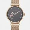 Ted Baker PHYLIPA FLAMINGO - Watch - Rosegold-coloured/black