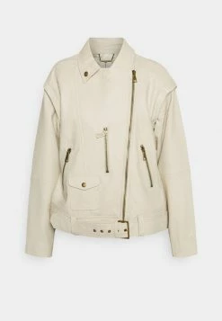 Ted Baker VALERII - Leather Jacket - Ivory -Ted BakerSales e354196f86234d918195638e9a880c52