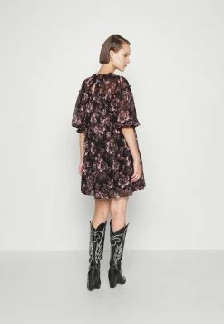 Ted Baker BARNABE PRINTED TIERED MINI SWING DRESS - Day Dress - Black -Ted BakerSales e4794cfdf0504856959d0070317dd996
