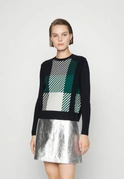 Ted Baker VICKYI CHECK - Jumper - Navy