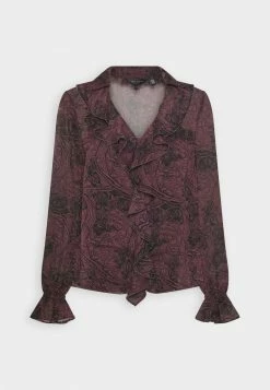 Ted Baker CORYIAH RUFFLE DETAIL DRAWSTRING BLOUSE - Blouse - Black -Ted BakerSales ee0a6663e8ec4c85a3b29b7b3880d999